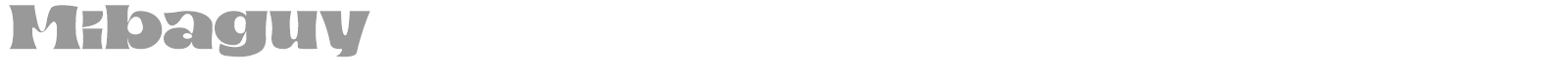 Mibaguy font preview